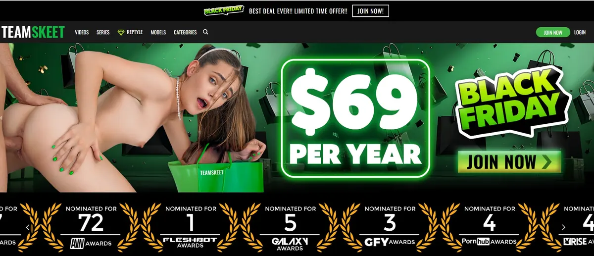 TeamSkeet discount — save up to 81% on premium teen and reality porn content